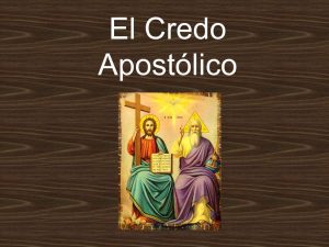 El Credo de los Apóstoles