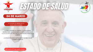 La Sala de Prensa del Vaticano informa sobre el estado de salud del Pontífice